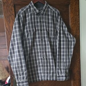Kuhl Men's Plaid Shirt - Blue and Gray